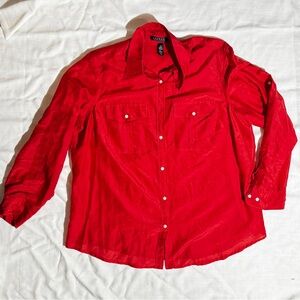 Ralph Lauren Blouse cotton/silk blend- size XL